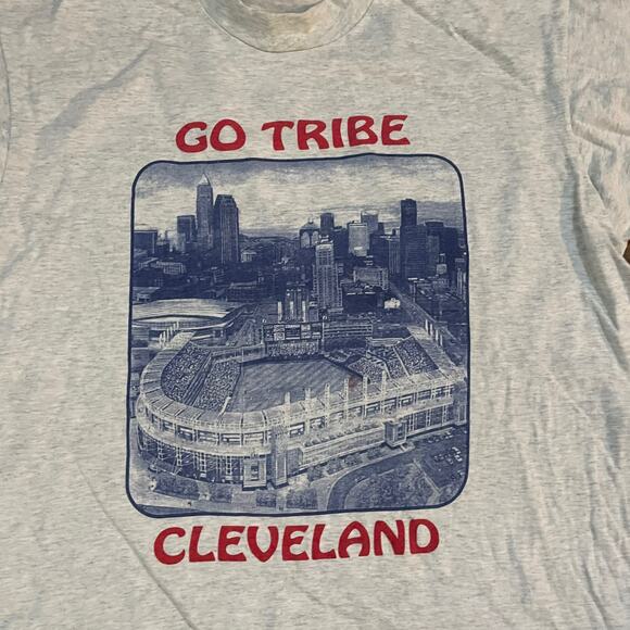 Go tribe Cleveland fruit of the loom tee 21x27 - Picture 2 of 4